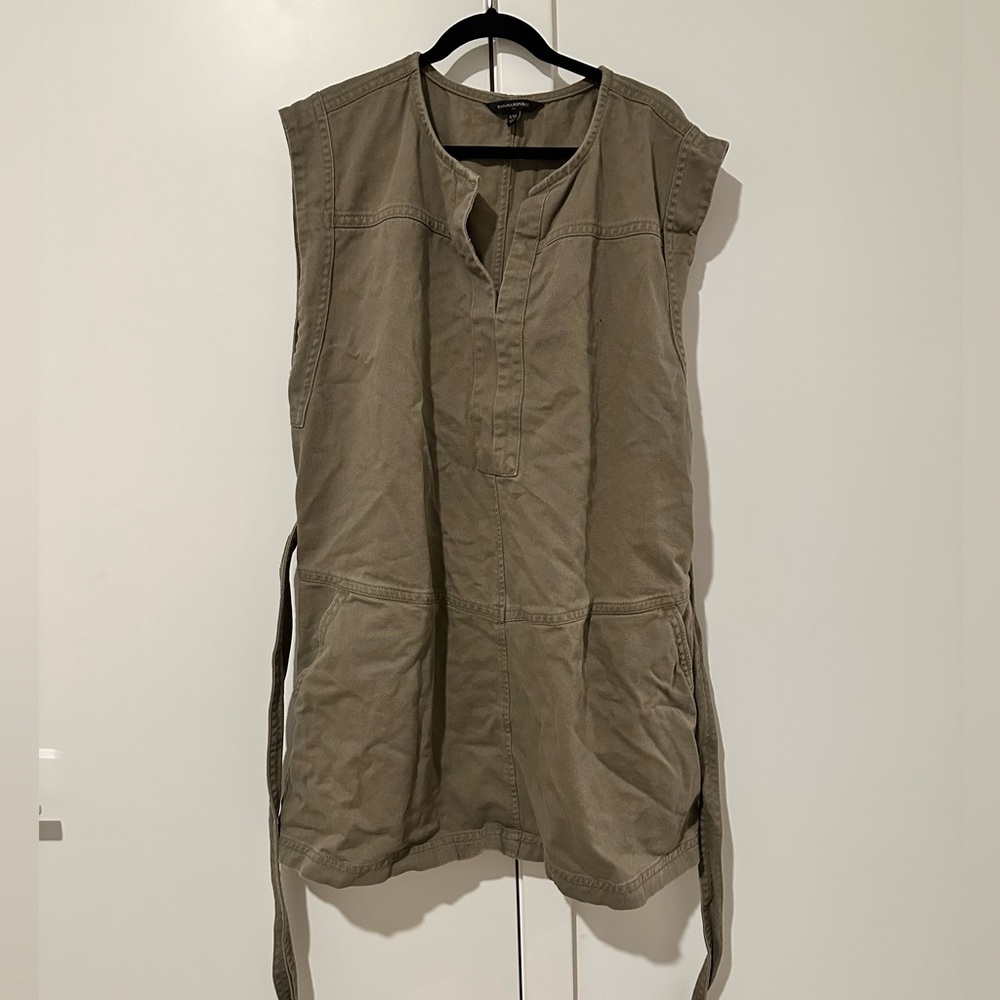 Canvas Army Green Dress